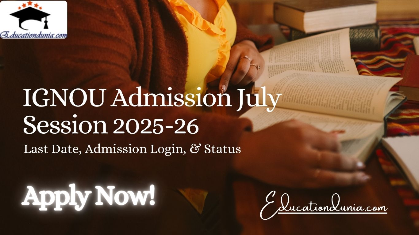 IGNOU Admission July Session academic year start in July 2025*. The last date for submission of the IGNOU Application Forms will be 31 July 2025*. Students who are planning on pursuing any course in the July session should keep visiting the official website of the university https://www.ignou.ac.in/ .