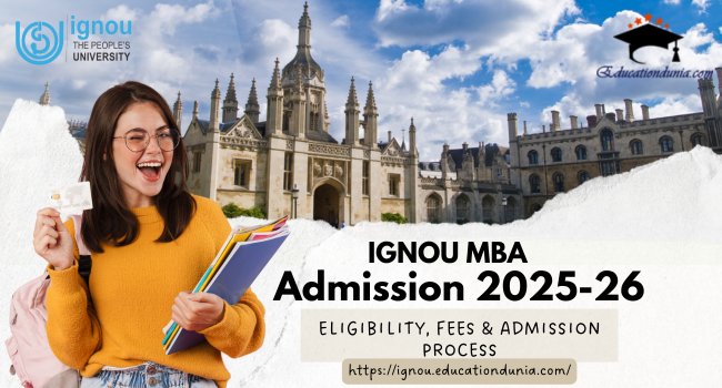 IGNOU MBA ADMISSION 2025-26