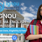 IGNOU Online MA English Admission 2025-26