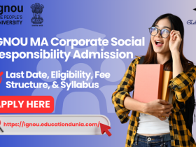 IGNOU MA Corporate Social Responsibility Admission