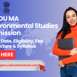 IGNOU MA Environmental Studies Admission