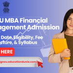 IGNOU MBA Financial Management Admission