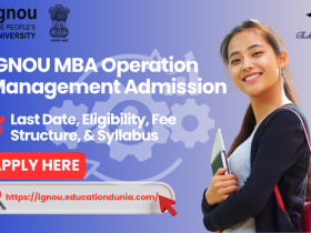 IGNOU MBA Operation Management Admission