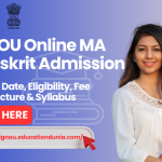 IGNOU Online MA Sanskrit Admission