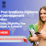 IGNOU PGDRD Admission