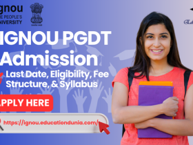 IGNOU PGDT Admission